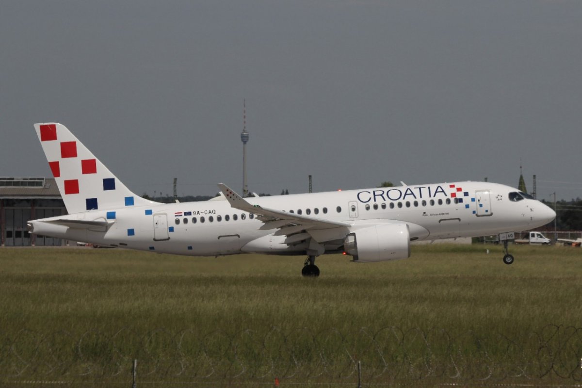 9A-CAQ         A220-100            Croatia Airlines