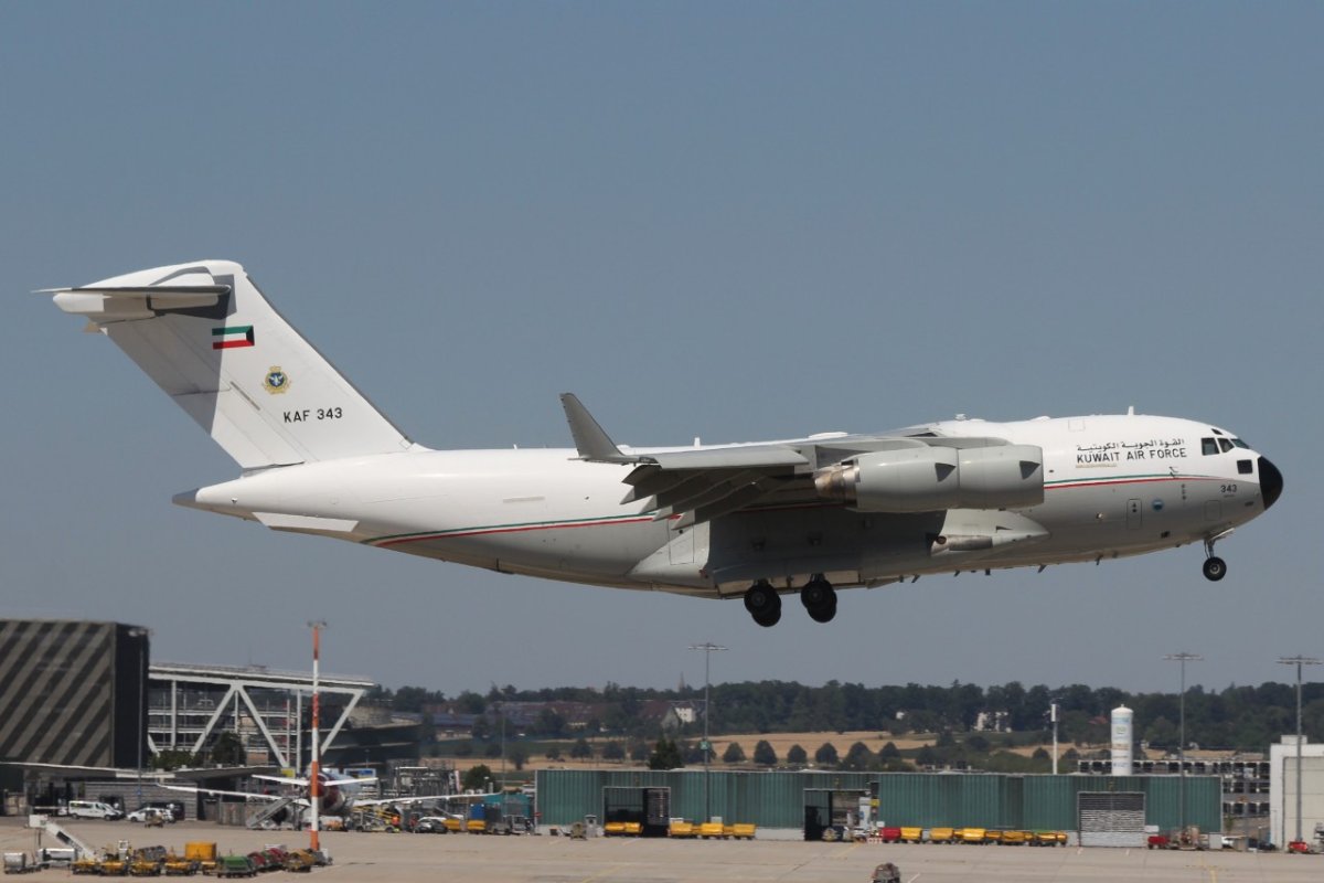 KAF343         C-17A           Kuwait Air Force
